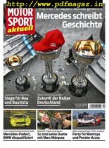 Motorsport Aktuell – 16 Oktober 2019