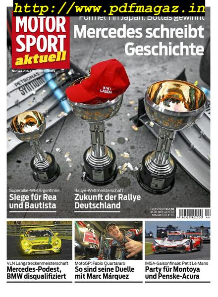 Motorsport Aktuell – 16 Oktober 2019