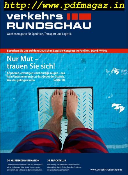 VerkehrsRundschau – 15 Oktober 2019