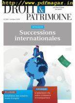 Droit & Patrimoine – 14 octobre 2019