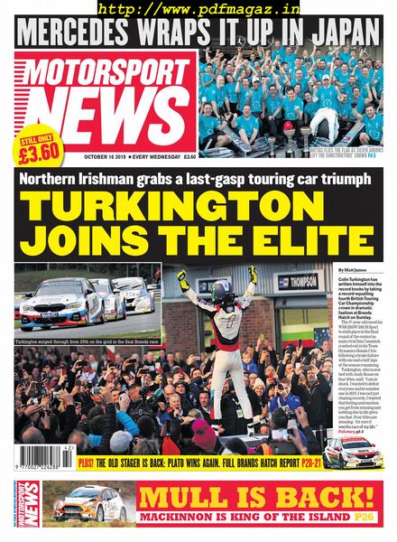 Motorsport News – October 16, 2019