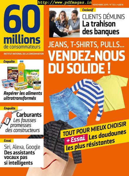 60 Millions de Consommateurs – Novembre 2019