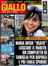 Giallo – 30 Ottobre 2019