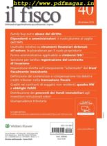 il fisco – 28 Ottobre 2019