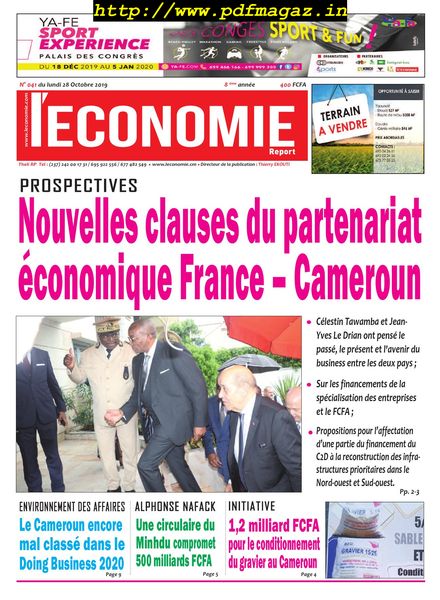 L’Economie International – 28 octobre 2019