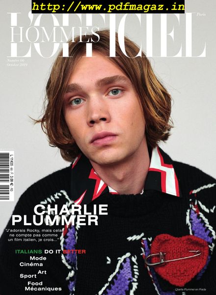 L’Officiel Hommes Paris – septembre 2019