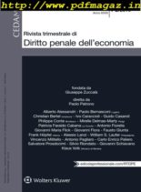 Rivista Trimestrale di Diritto Penale dell’Economia – Gennaio-Febbraio 2019