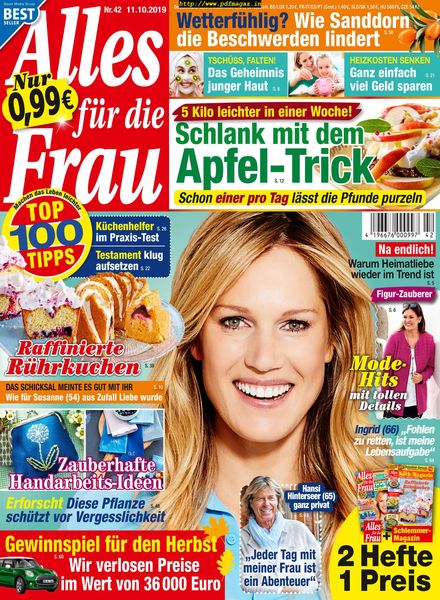 Alles fur die Frau – 11 Oktober 2019