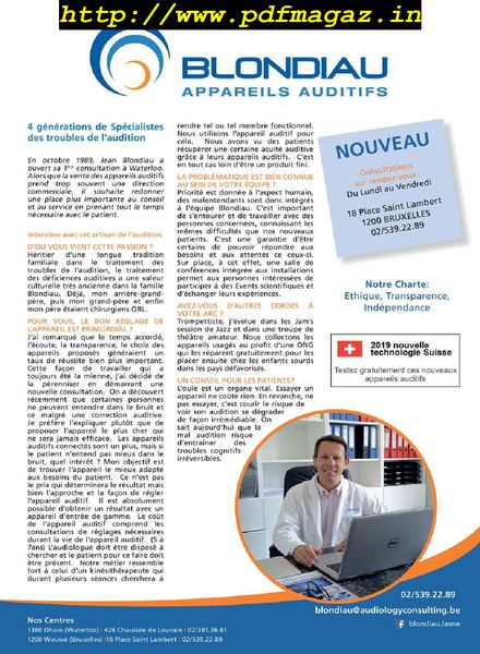 Le Soir Magazine – 19 octobre 2019