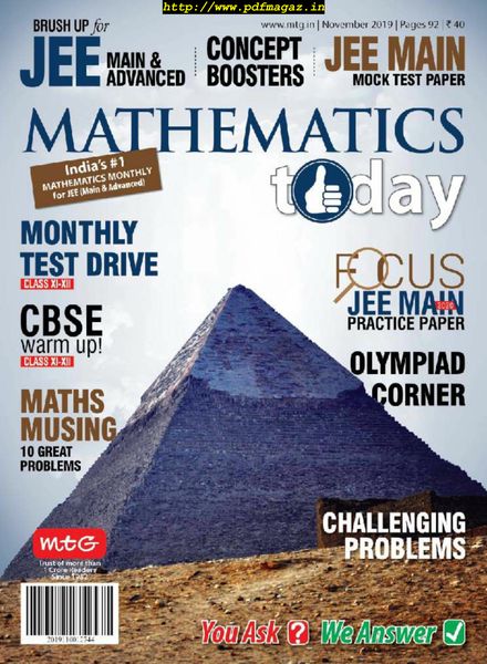 Mathematics Today – November 2019