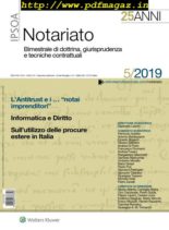 Notariato – Settembre-Ottobre 2019