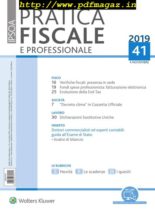 Pratica Fiscale e Professionale – 4 Novembre 2019