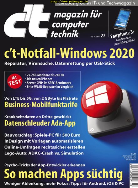 c’t Magazin – 12 Oktober 2019