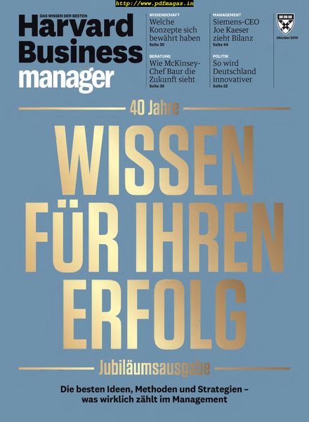 Harvard Business Manager – Oktober 2019