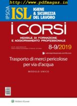 Igiene & Sicurezza del Lavoro Corsi – Agosto-Settembre 2019