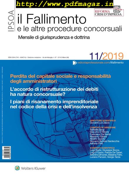 Il Fallimento – Novembre 2019
