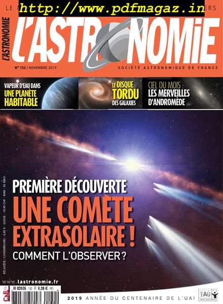 L’Astronomie – novembre 2019