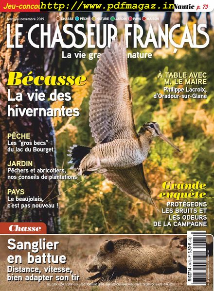 Le Chasseur Francais – novembre 2019