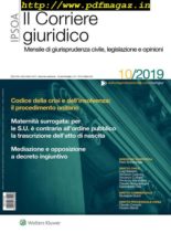Il Corriere Giuridico – Ottobre 2019