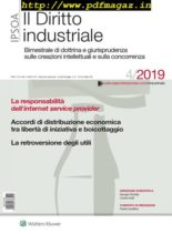 Il Diritto Industriale – Luglio-Agosto 2019