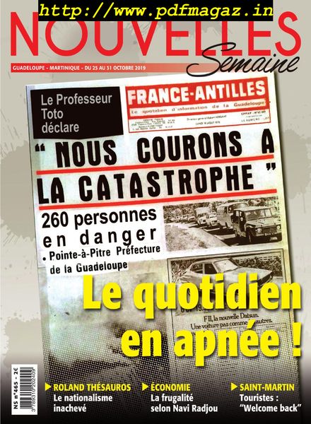Nouvelles Semaine – 25 octobre 2019