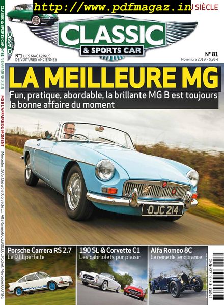 Classic & Sports Car France – novembre 2019