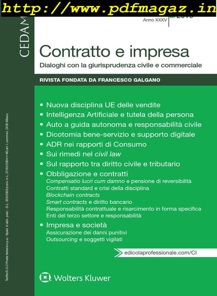 Contratto e Impresa – Maggio-Giugno