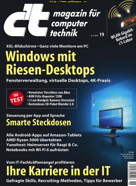 c’t Magazin – 31 August 2019