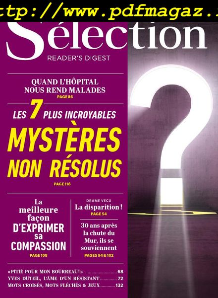 Selection Reader’s Digest France – octobre 2019