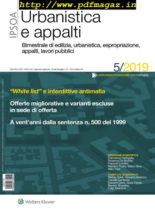 Urbanistica e appalti – Settembre-Ottobre 2019