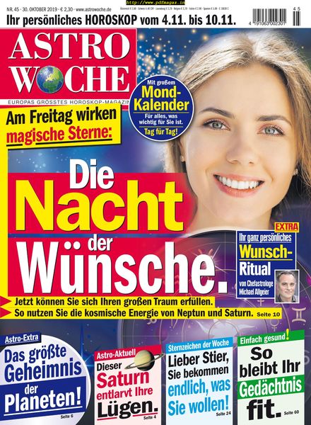 Astrowoche – 30 Oktober 2019