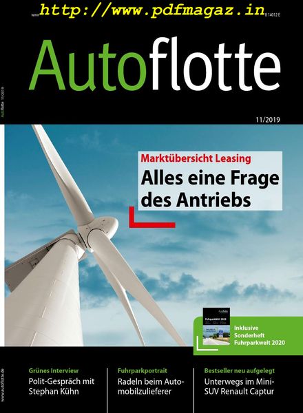 Autoflotte – Oktober 2019