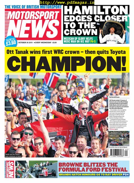 Motorsport News – October 30, 2019