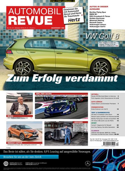 Automobil Revue – 31 Oktober 2019
