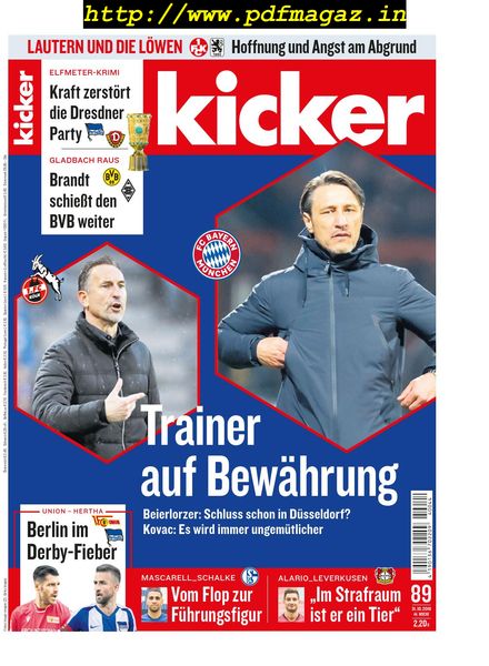 Kicker – 31 Oktober 2019