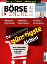 BOrse Online – 31 Oktober 2019