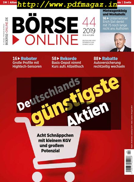 BOrse Online – 31 Oktober 2019