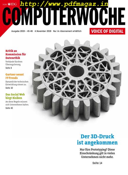 Computerwoche – 04 November 2019