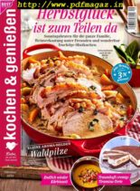 Kochen & Geniessen – Oktober 2019