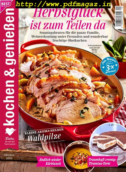 Kochen & Geniessen – Oktober 2019