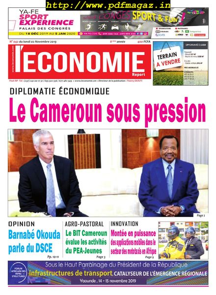 L’Economie International – 04 novembre 2019
