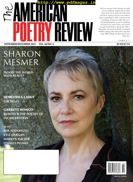 The American Poetry Review – November-December 2019