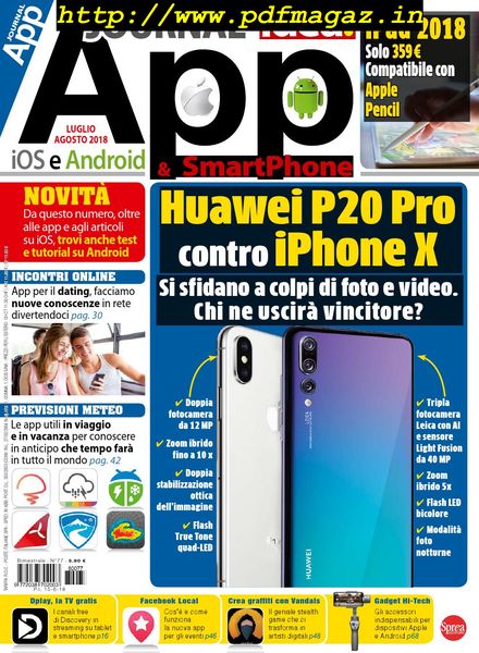 App Journal – Luglio-Agosto 2018