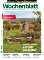 Bayerisches Landwirtschaftliches Wochenblatt Oesterreich – 30 Oktober 2019