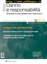 Danno e Responsabilita – Novembre 2019