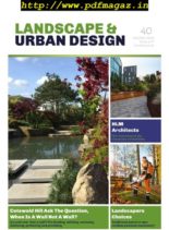 Landscape & Urban Design – November-December 2019