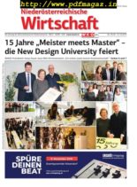 NiederOsterreichische Wirtschaft – 31 Oktober 2019