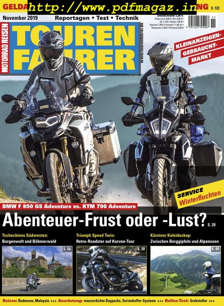 Tourenfahrer – November 2019