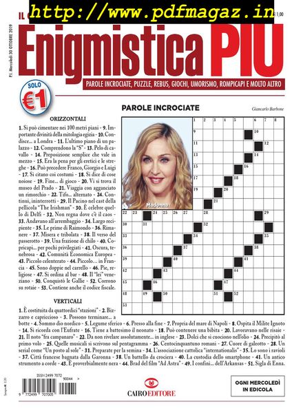 Enigmistica PIU – 5 Novembre 2019