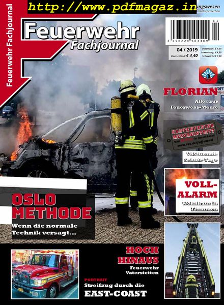 Feuerwehr Fachjournal – Nr.4, 2019